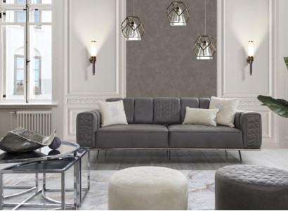 XXL Sofa 4 Seat Luxury Designer Couch Sofa Luxury Upholstery Italian Furniture